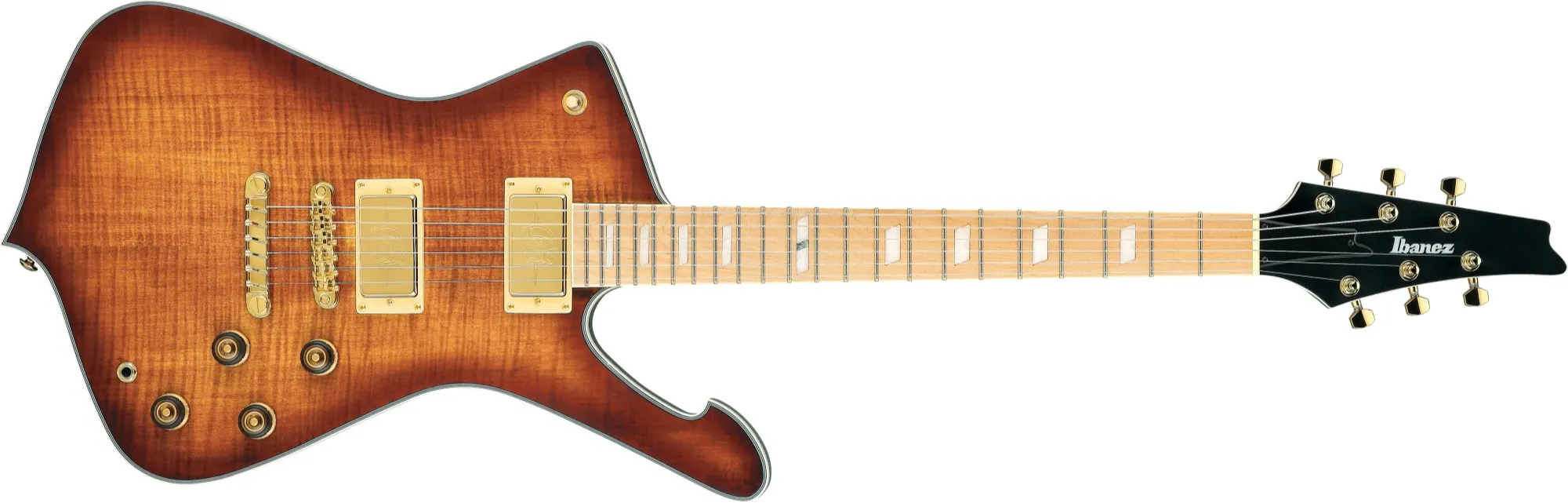 Ibanez Iceman IC420MFM-CML caramel burst low gloss 